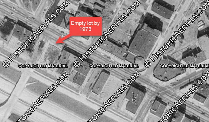 Riviera Recreation - 1973 Aerial - Building Gone (newer photo)